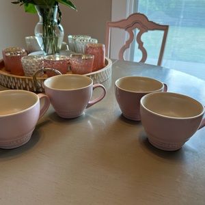New Rare Pink Le Creuset coffee mugs